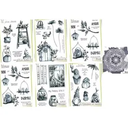 2023 nowy francuskie słowa transparentne wyraźne znaczki dla majsterkowiczów Scrapbooking/tworzenie kartek zabawa materiały dekoracyjne B0049
