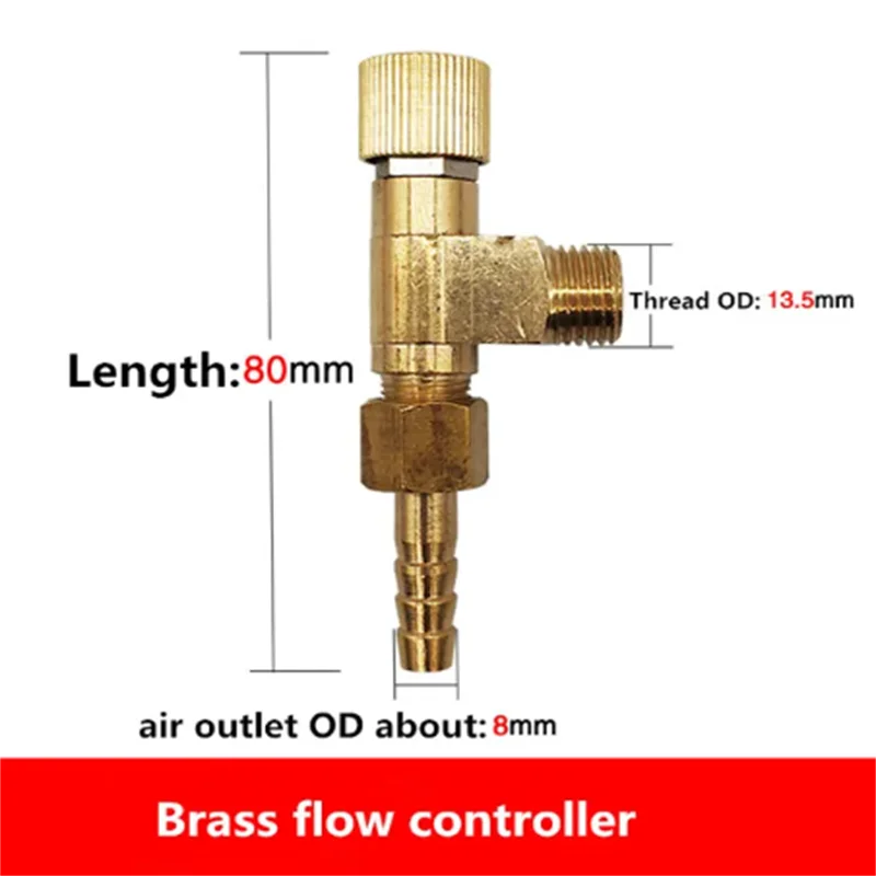 1PC Carbon Dioxide Meter Flow Gauge Argon Gas Meter Ar Accessories CO2 Flow Tube Floating Bead Pressure Reducing Valve Air Outle