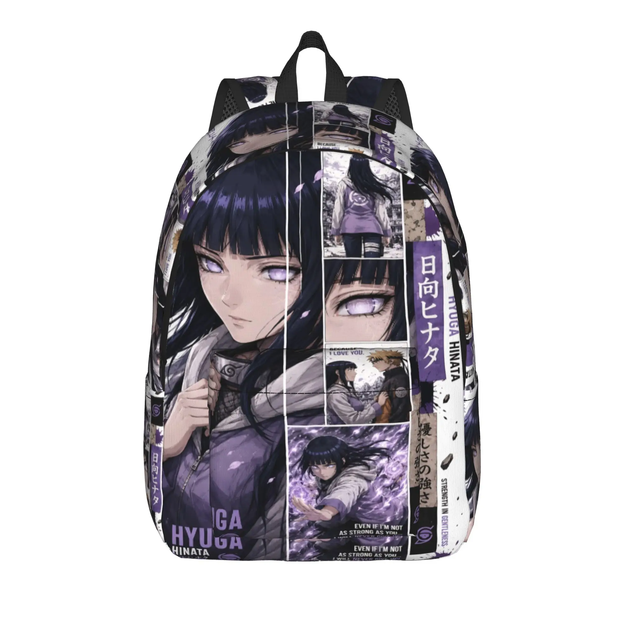 Fashion Naruto Anime Theme Backpack Hinata Mochilas Versatile School Large Capacity Rucksack
