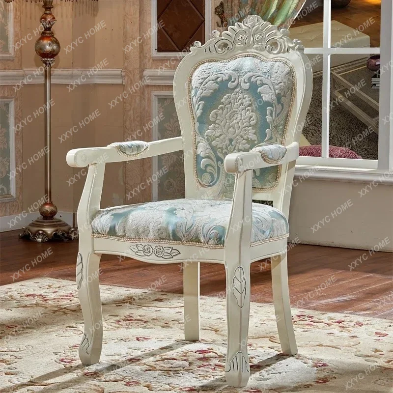 

LL Casual simple solid wood back chair desk manicure computer chair