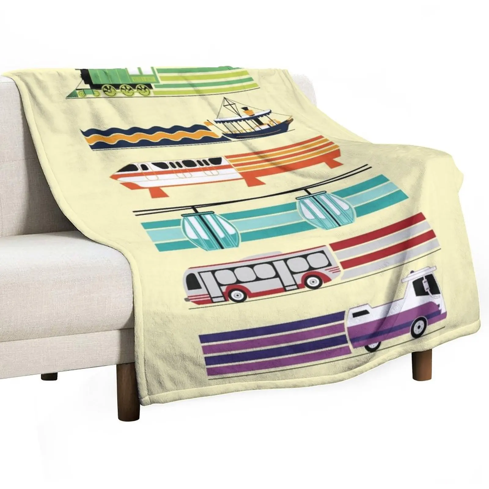 Magical Transportation Throw Blanket Sofas Soft Big Sleeping Bag Flannels Blankets