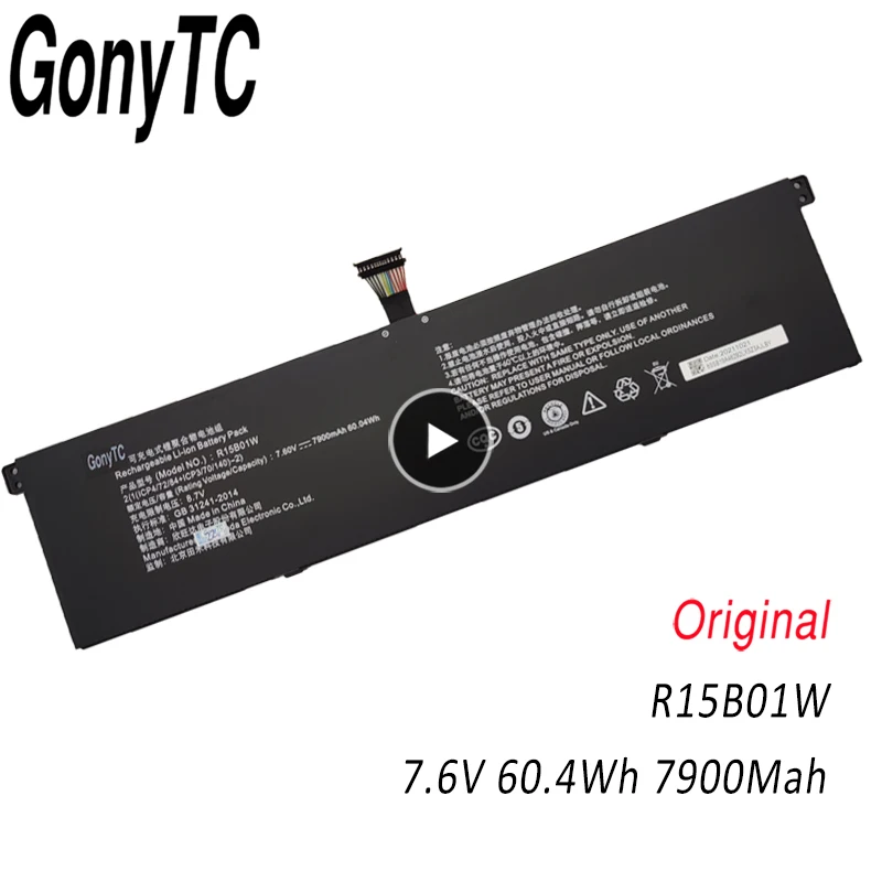 R15B01W New Laptop Battery For Xiaomi Pro 15.6