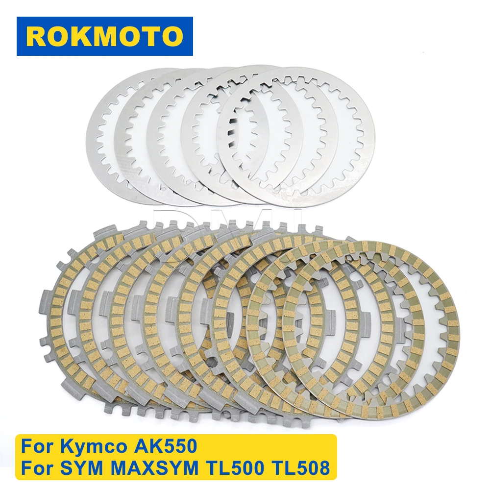Fit For Kymco AK550 SYM MAXSYM TL500 TL508 AK 550 TL 500 508 Motorcycle Accessories Clutch Friction Disc Steel Plate Kits