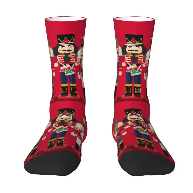 Nutcracker Soldier Toy Christmas Gift Men\'s Crew Socks Unisex Fashion Spring Summer Autumn Winter Dress Socks