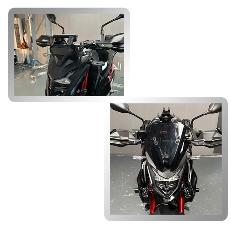 

Exclusive Motorcycle Windshield Airflow Deflector + Phone Navigation Bracket For Honda Cb750 Hornet 2023-2024
