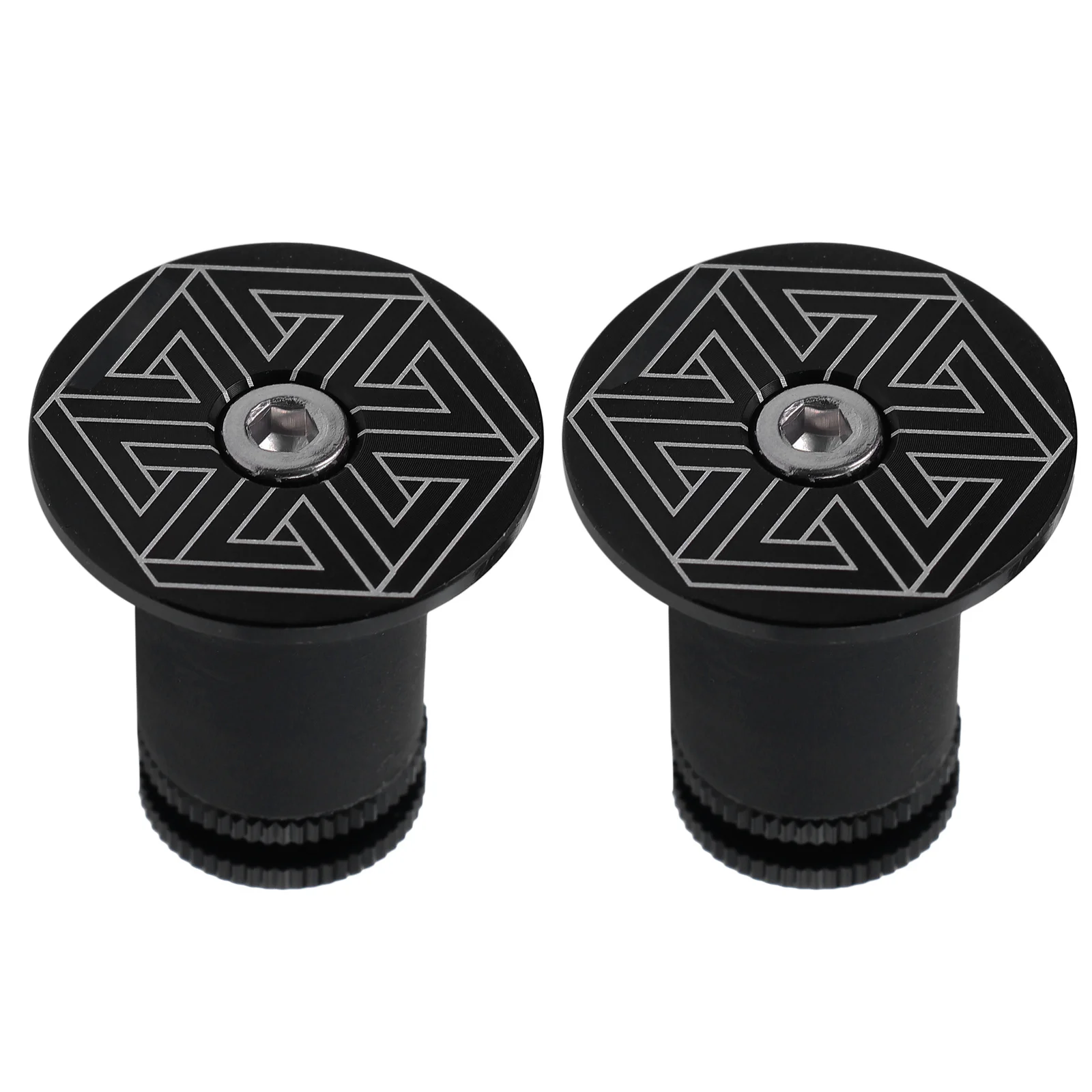 2Pcs Aluminum Handlebar End Caps Expanding Plug for Mountain Road Bike Handle Plugs Cycling Supplies Bar Ends
