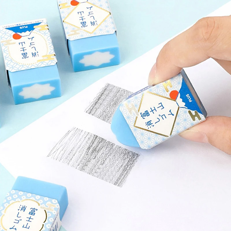 Creative Japanese Fuji Mountain Eraser Air-in Erasers for Pencils Cleaning Students Stationery Office School Supplies