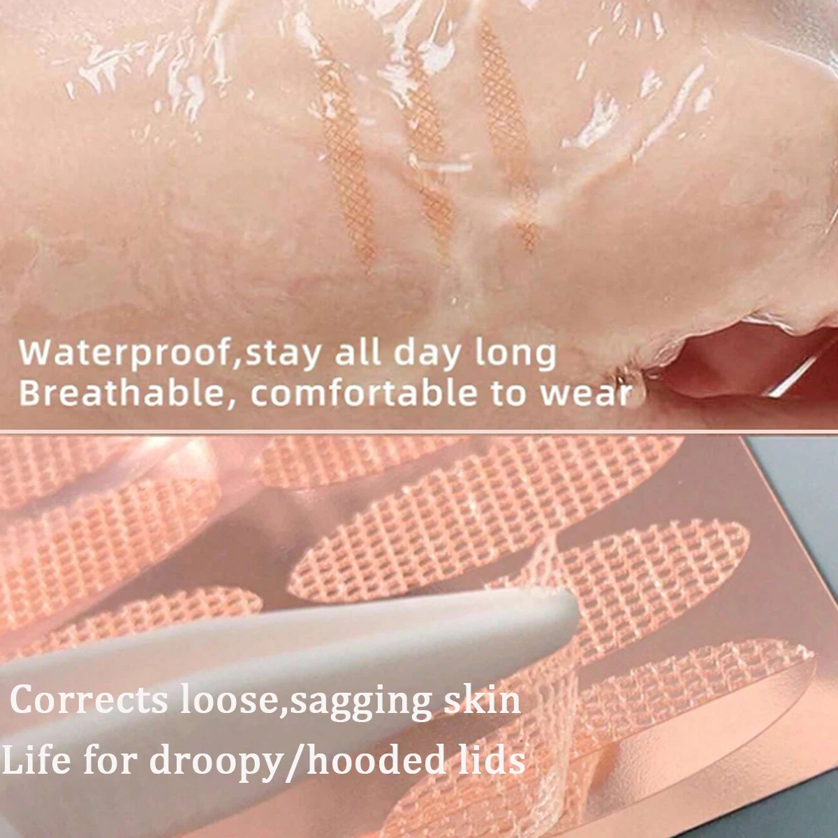 レースメッシュオリーブ型まぶたペースト型目に見えない二重まぶたシャドウテープステッカー美容メイクまぶたツール 180-240 個