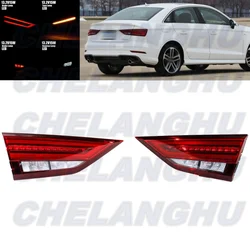 ไฟท้าย LED สำหรับรถ Audi A3 Sedan 2017โคมไฟด้านหลังด้านข้าง1คู่อุปกรณ์เสริมรถยนต์ไฟเบรก8V5945094D 8V5945093D