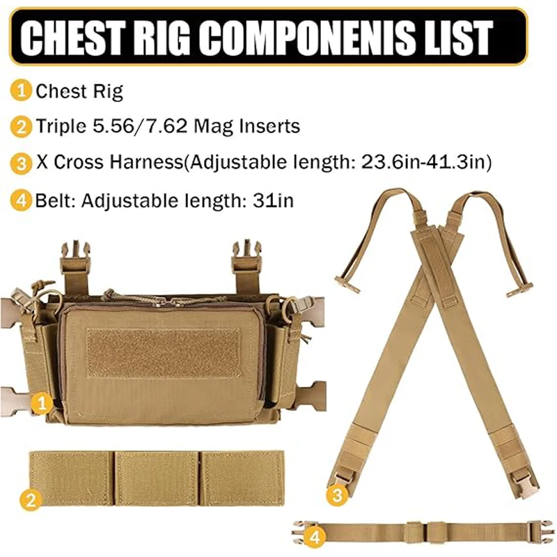 

VOTAGOO D3CRM Tactical Chest Rig