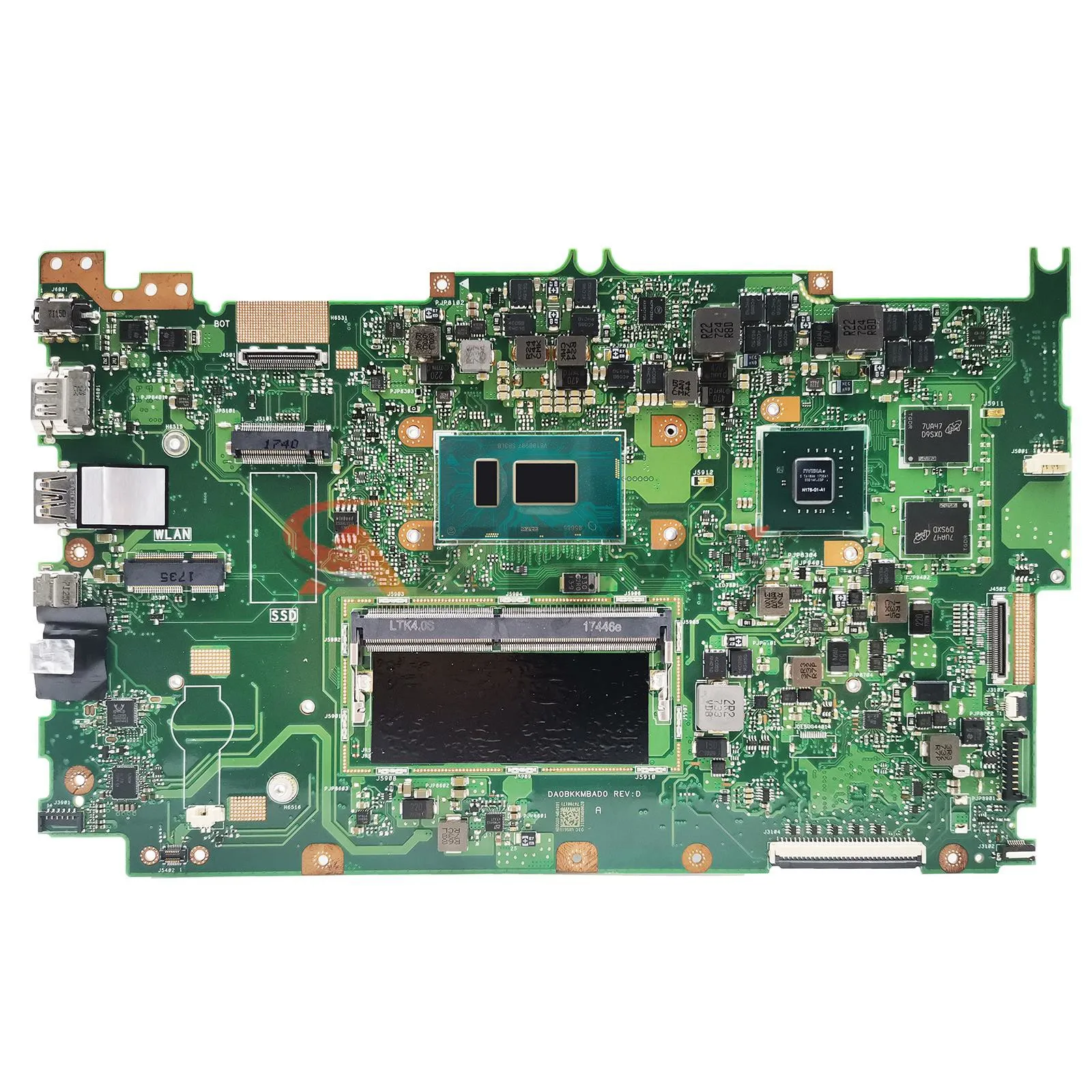 Shenzhen ux561uar mainboard für zenbook flip ux561uar ux561unr ux561ua ux561un q525uar ux561 laotop motherboard mit i3 i5 i7 8g