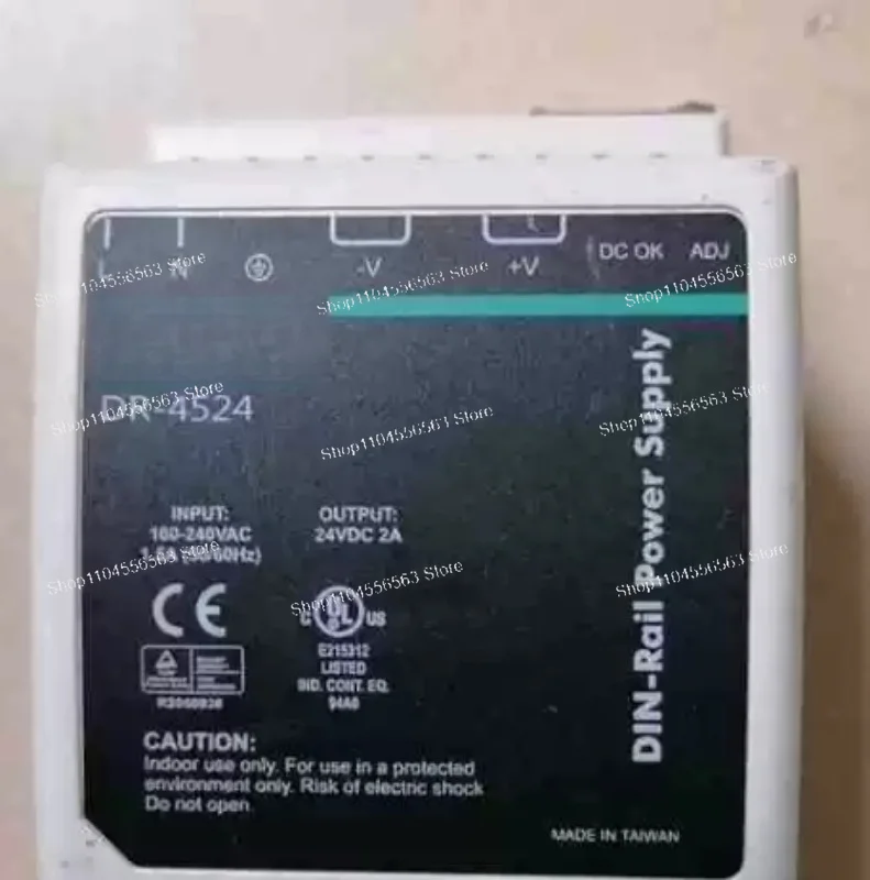 DR-4524 24VDC 48W Industrial DIN Rail Power Supply, 85-264VAC Input, 2A Output