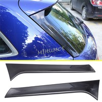 Car Rear Window Side Spoiler ABS Spoilers Wing Trims For Audi Q5 FY SQ5 Carbon Fiber 2024 2023 2022 2021 2020 2019 2018 2017
