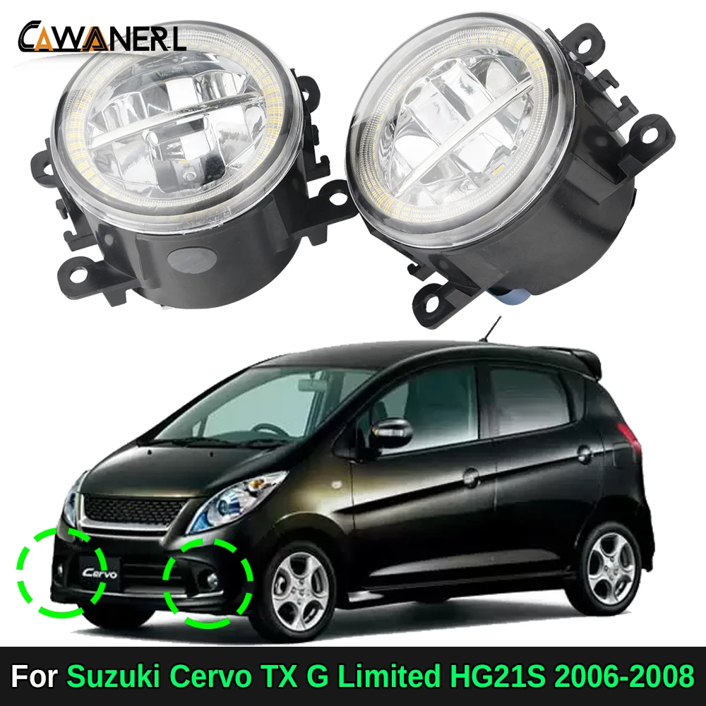 

2 х 30 Вт автомобильные передние светодиодные противотуманные фары + Angel Eye DRL Daylight H11 для Suzuki Cervo TX G Limited HG21S 2006-2008 Cervo SR 2008 2009