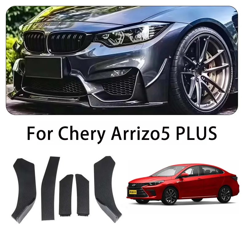 For Chery Arrizo5 PLUS body kits 5-Segment Adjustable Front Bumper Lip Splitter Body Kit