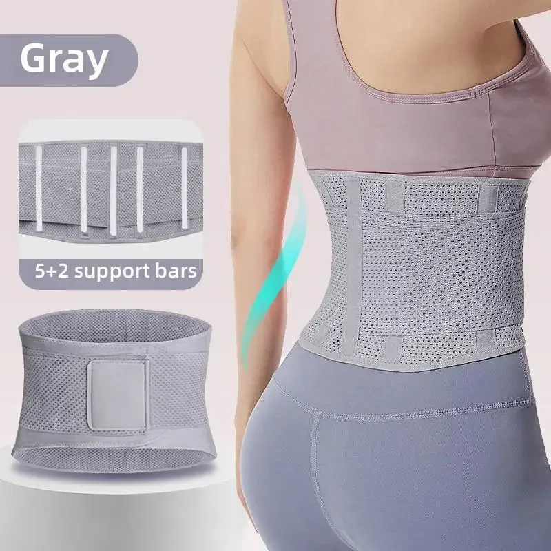 Breathable Lumbar Back Belt Adjustable Waist Support Belt for Women Men Lower Back Pain Relief Sciatica Herniated Disc Scoliosis