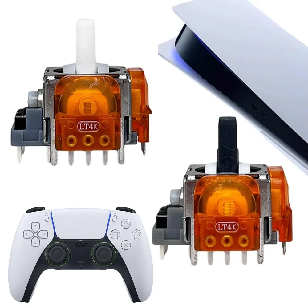 مكافحة الانجراف TMR عصا التحكم الكهرومغناطيسية فيلم الكربون ثلاثية الأبعاد التناظرية ThumbStick عالية الدقة دائم الروك استبدال تحكم