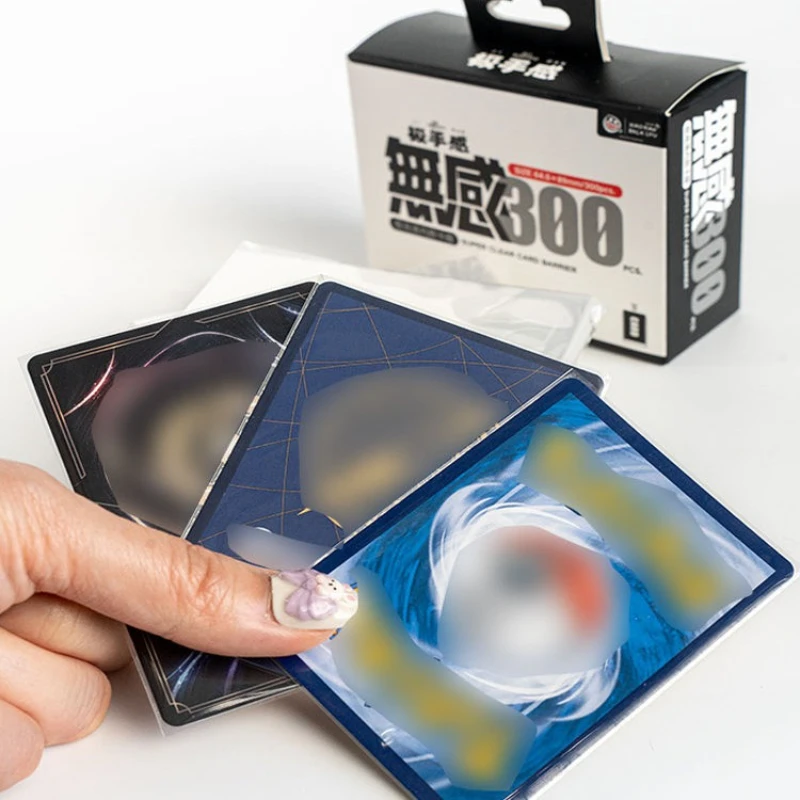 حار 300 قطعة/صندوق أكمام داخلية فائقة الملمس لبطاقات TCG-HD واضح قسط طبقة رقيقة واقية 100% ملحقات تخزين البطاقات