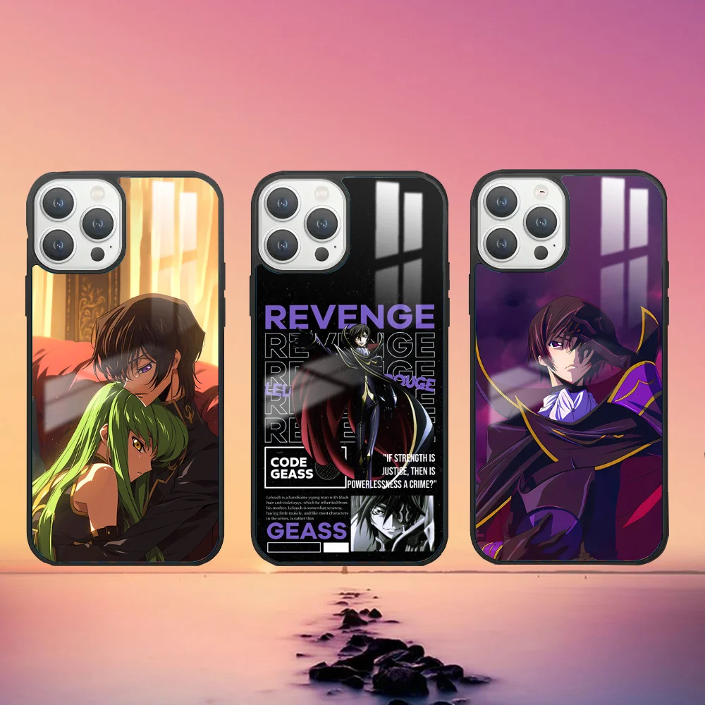 L-Lelouch L-Lamperouge Phone Case For iPhone 16 15 14 13 12 11 Pro Max Plus Mini Fashion High Quality mirror phone case