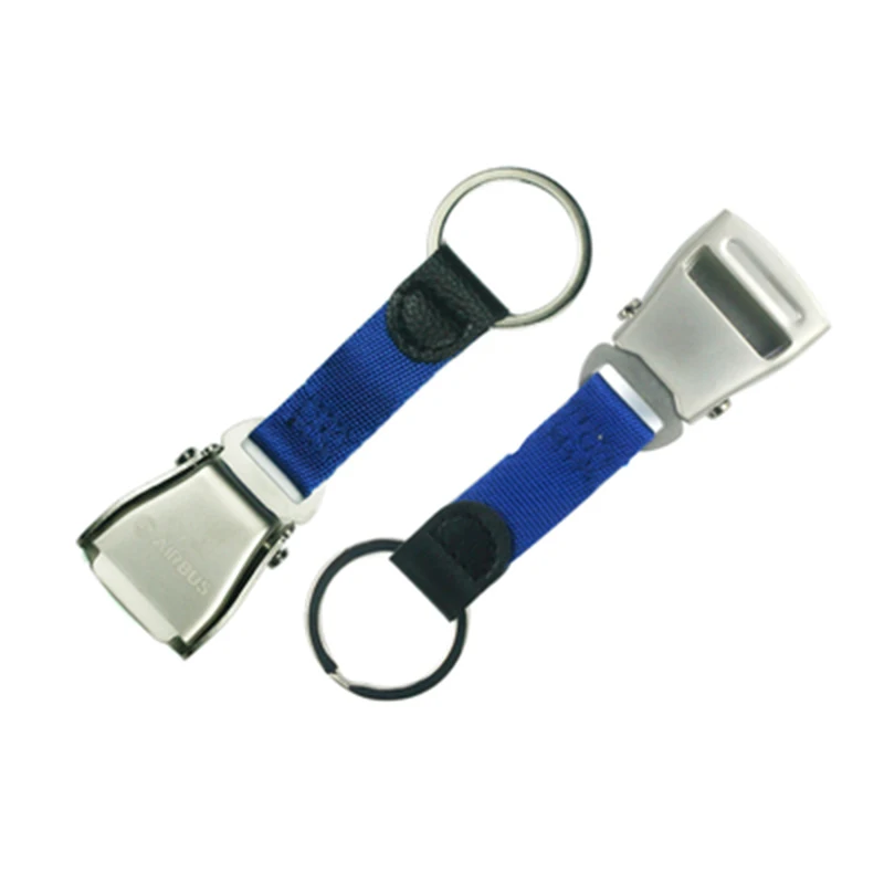 Airplane Seat Belt Key Ring Buckle Pendant