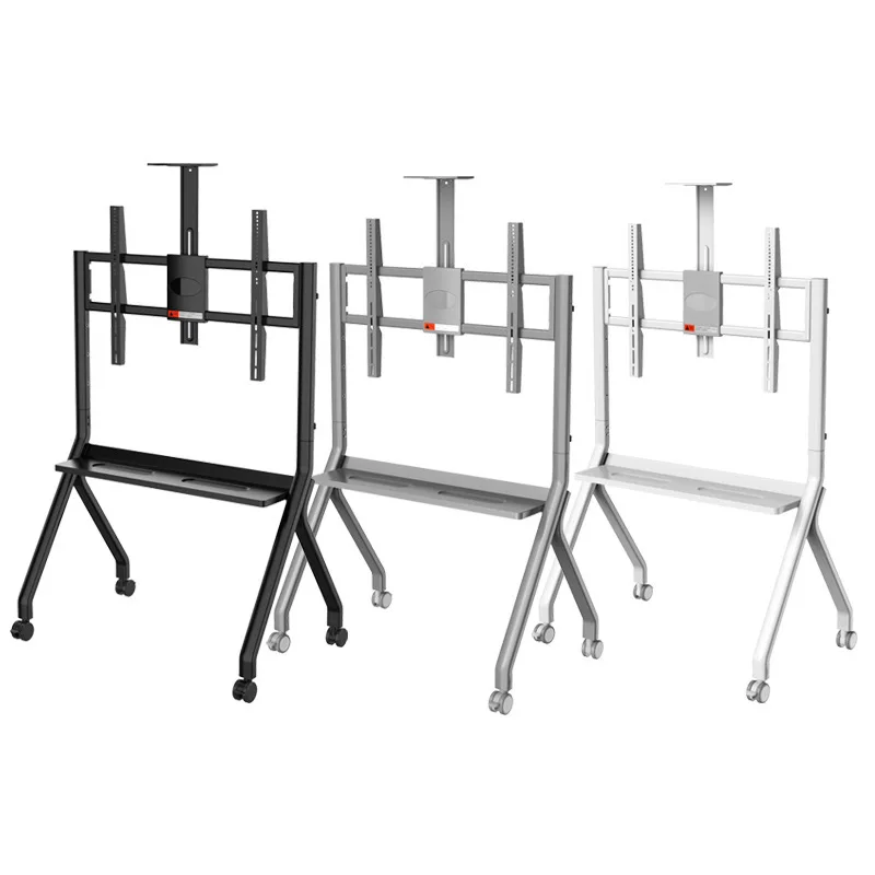 

42-150 inch universal, TV mobile bracket all-in-one machine, touch screen conference monitor floor cart