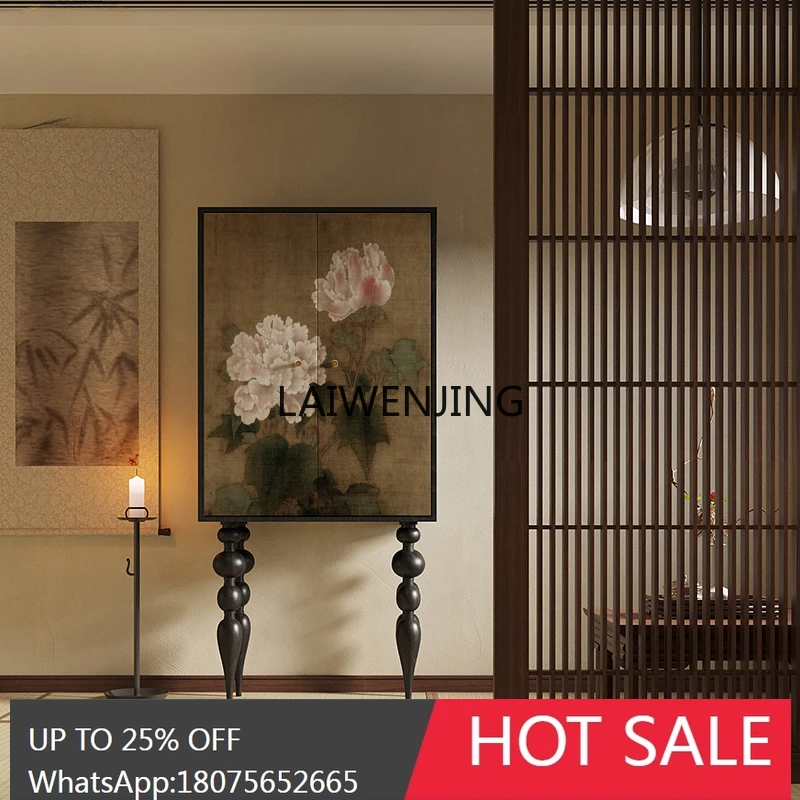 

MJY French peony living room dining side porch room decorative cabinet