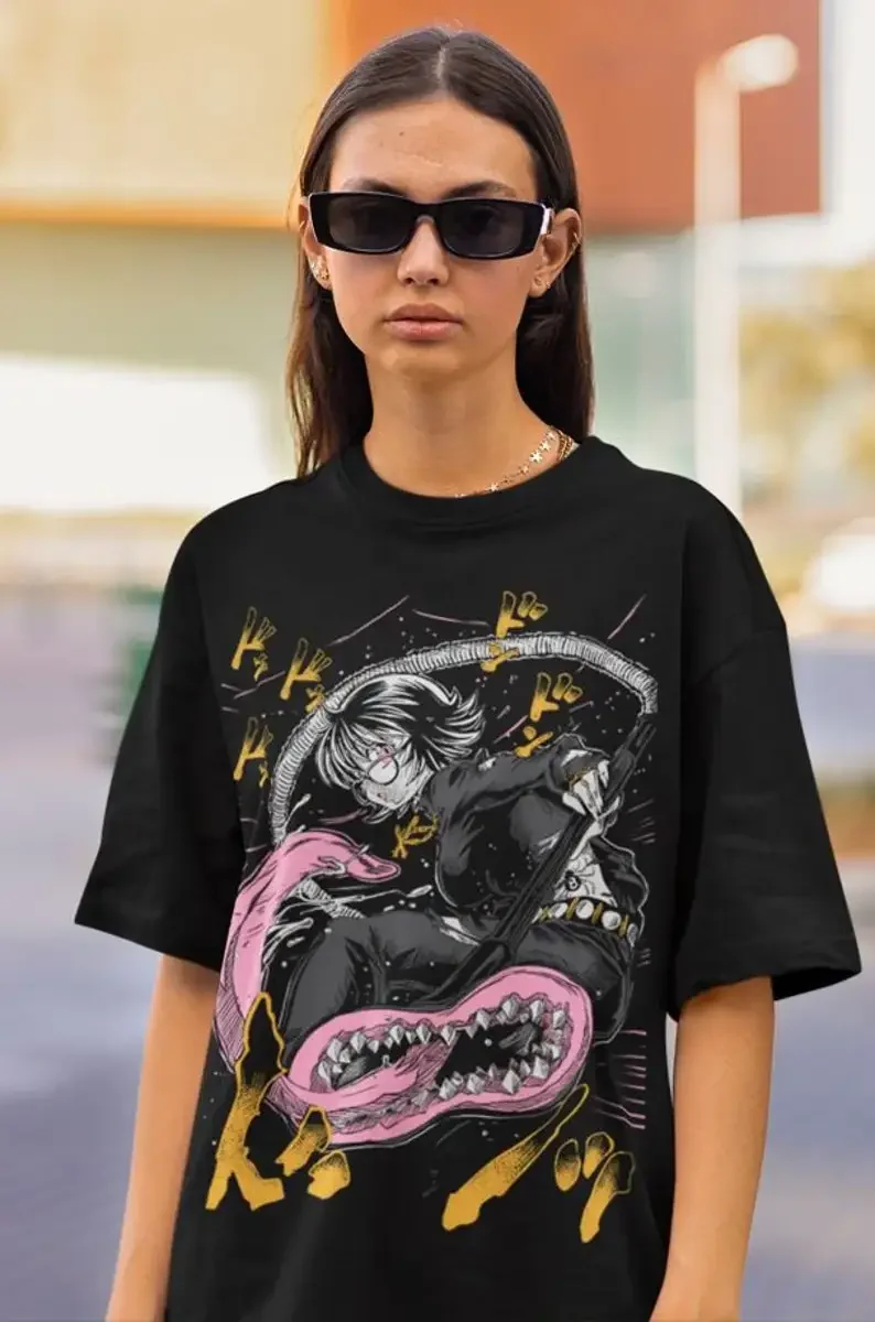 Anime Vintage Lovers' Tee - Manga Graphic, Unique Japanese Anime, Unisex Style