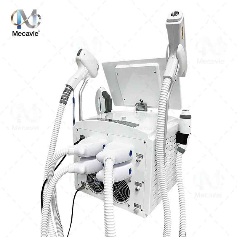

New Multifunctional 4in1 Titanium Diode Laser Permanent Painless Hair Pigment Removal Tattoo Removal RF Whitening Firming Skin