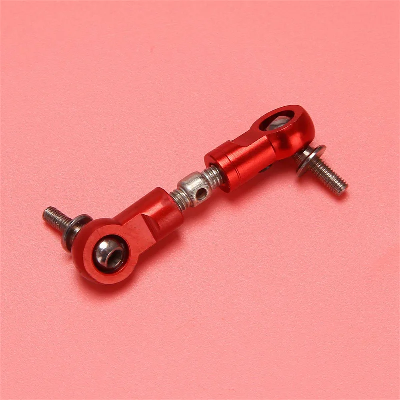 ABXE-3X CNC Pull Rod Steering Servo Arm Fit For 1/5 HPI ROFUN ROVAN KM BAJA 5B 5T 5SC Losi 5Ive T Rc Car Parts-Orange Red