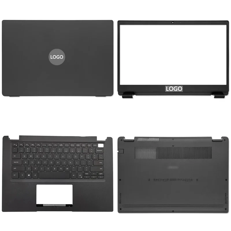 

New For Dell Latitude 3410 E3410 P129G Laptop LCD Back Cover Front Bezel Upper Palmrest Bottom Base Case Keyboard Hinges