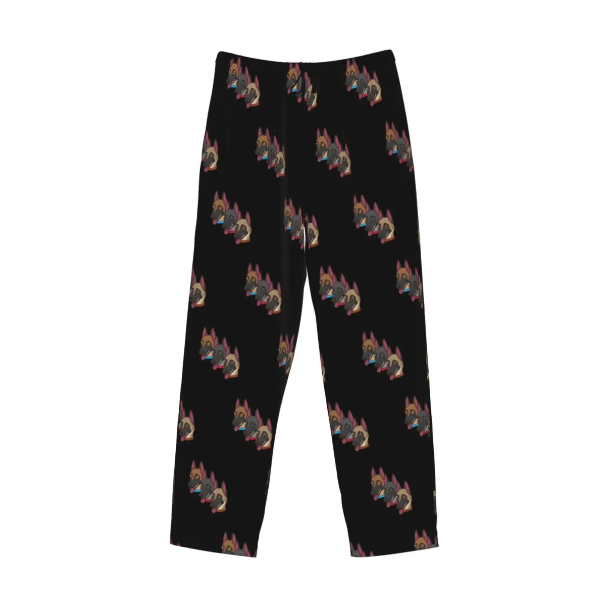 

Custom Belgian Shepherd Dog Malinois Pajama Pants Men Sleepwear Sleep Lounge Bottoms with Pockets