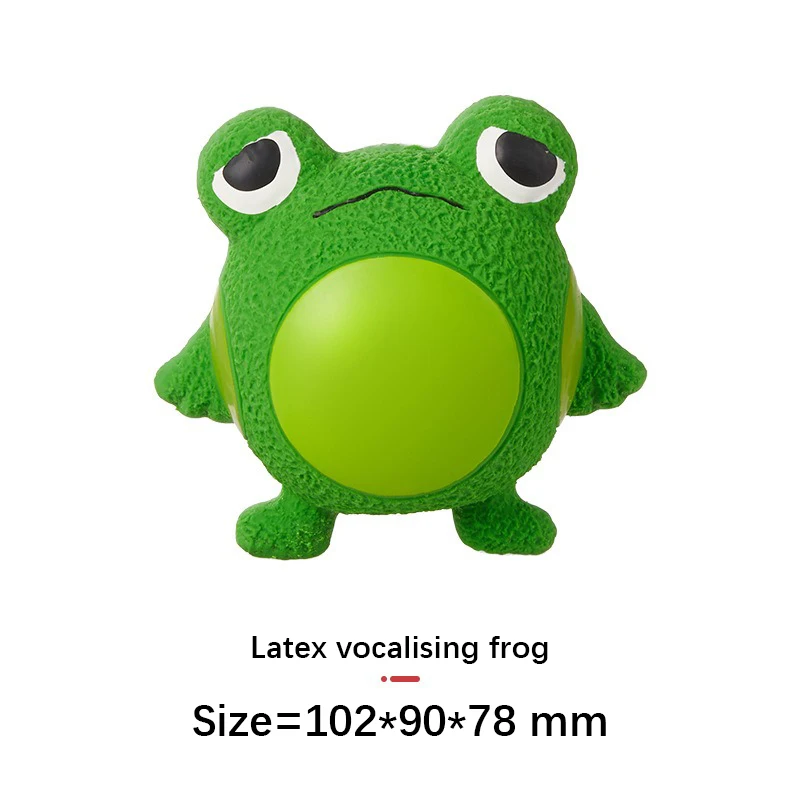 New Dog Toys Latex Funny Dorky Cute Small Animal Funeral Frog Yellow Duck Sound Grinding Boredom Interactive Toys Pet Supplies