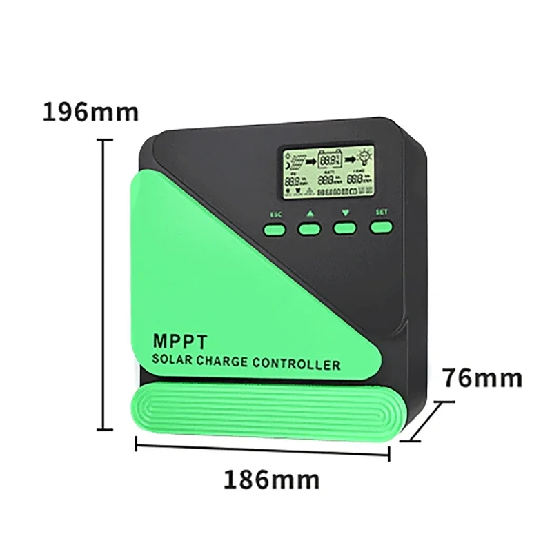 12V 24V MPPT WiFi Solar Charge Controller Auto 30A 60A Solar Panel Regulator LCD USB for Lifepo4 Lead Acid Lithium Battery