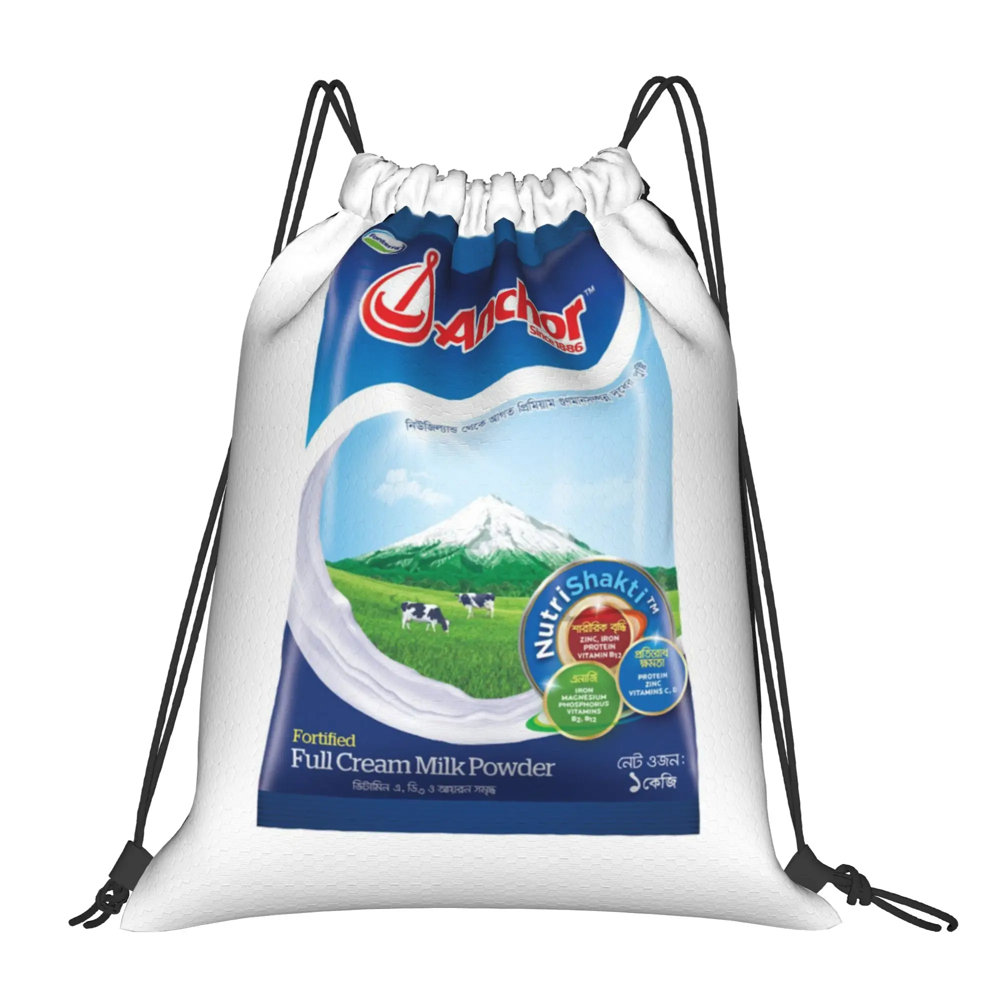 

Портативные рюкзаки-мешки aAnchor для походов, верховой езды и спортзала, с визуальным постером aAnchor и изображением сухого молока, для хранения вещей