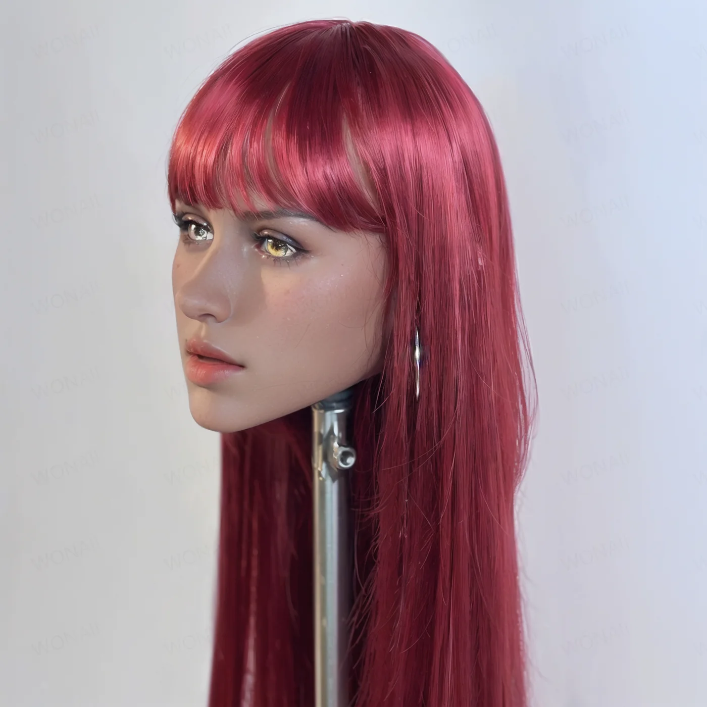 والشعر الوردي والعيون الزرقاء، بما في ذلك الشعر التركيبي المصاحب والعيون القابلة للتحويل، ووصلات البراغي M16 مستقرة، وهي مناسبة جدا لعرض الجمال والأزياء