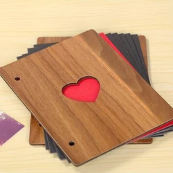 Handmade DIY Album Photo Supplies Wood Photo Album Love Romance Memory