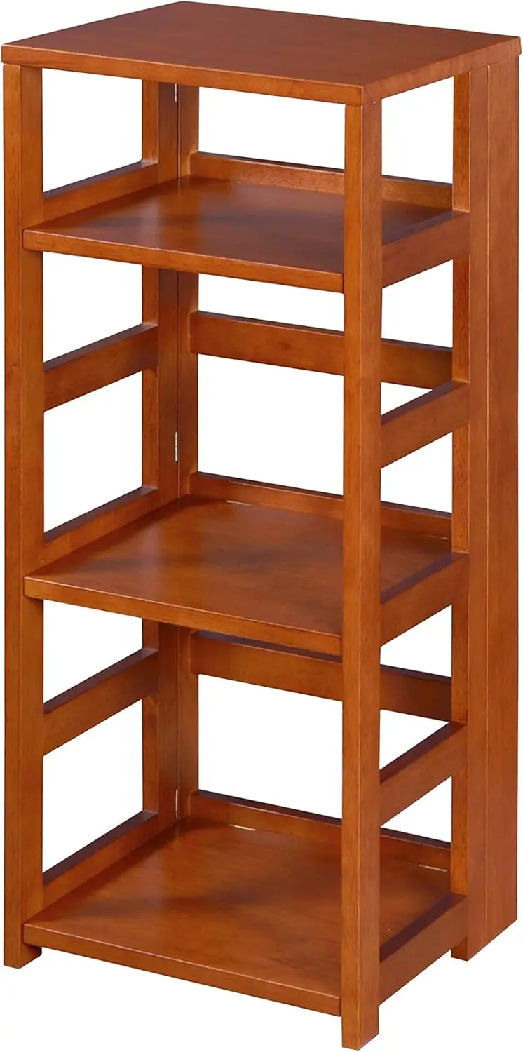 Flip Flop Square Folding Bookcase, 34-inch, Cherry