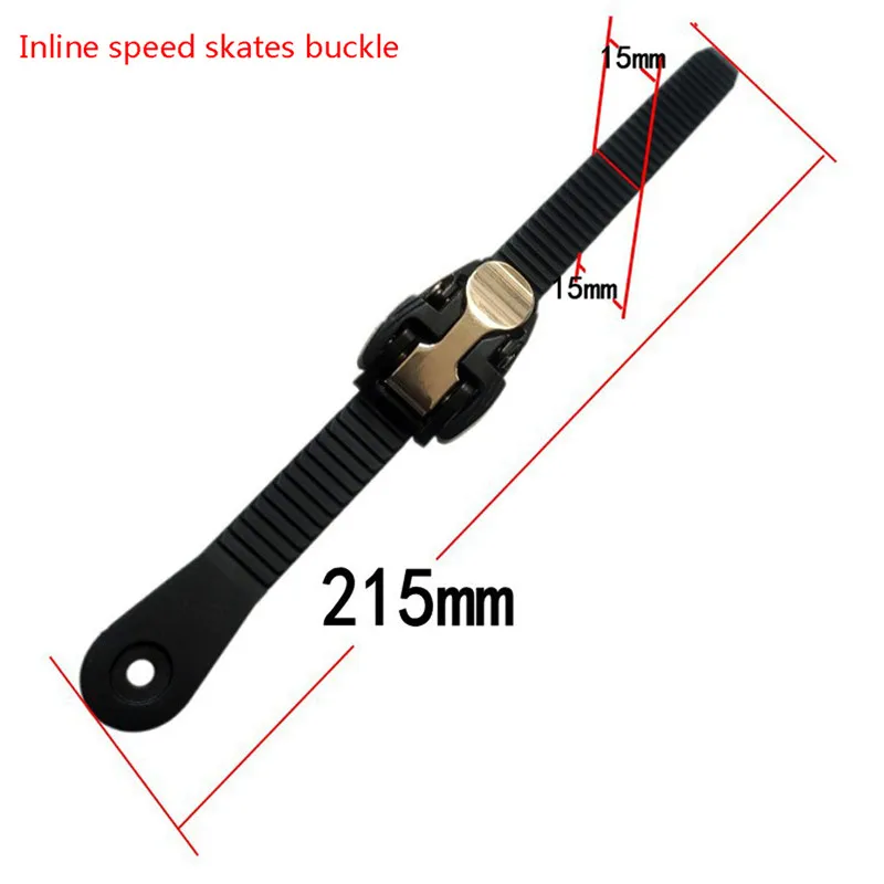 1 pz 20cm in linea Speed Skate Buckle scarpe da pattinaggio fibbia di ricambio fibbia di ricambio cinghie di fissaggio per scarpe da pattinaggio a rotelle