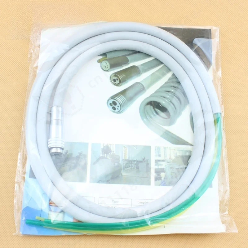 Pure silicone 4-hole dental handset hose, dental chair spare parts for dental office equipment