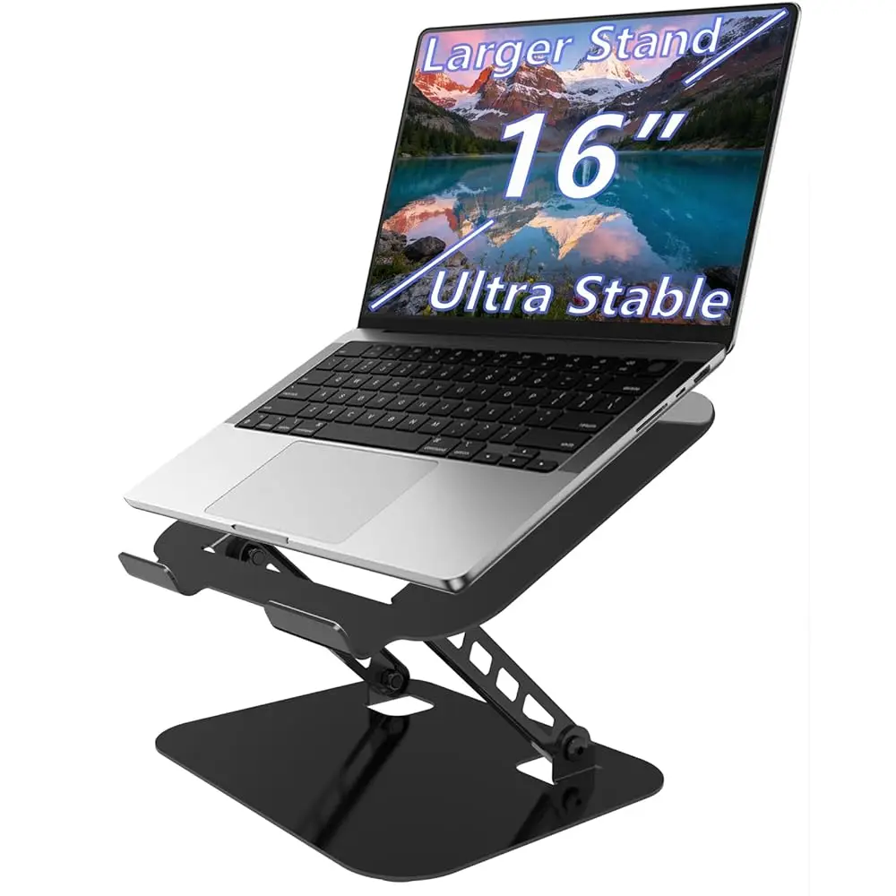 

Регулируемая подставка для ноутбука, ультрастабильная металлическая основа, эргономичная складная подставка для компьютера, совместимая с MacBook Pro/Air N
