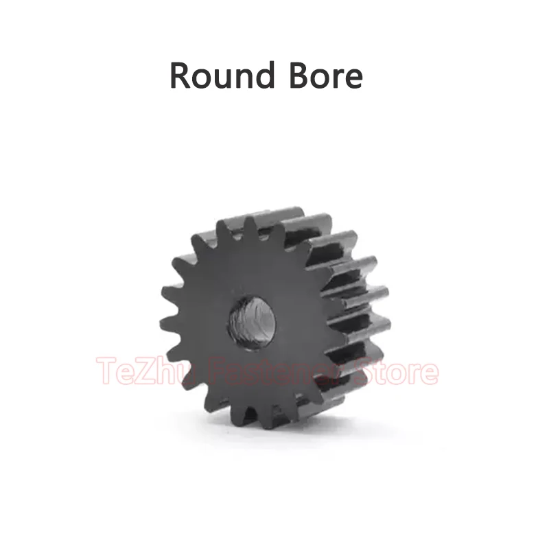 1pcs 1M Spur Gear 1 Module 12 Teeth - 48 Teeth 45# Steel Gear Mechanical Transmission Cylindrical Spur Gears Bore 5-16mm