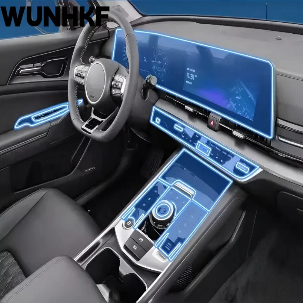 Car Interior Dashboard Multimedia Navigation Transparent Anti-Scratch Protection Film Modification For Kia Sportage 2023-2025