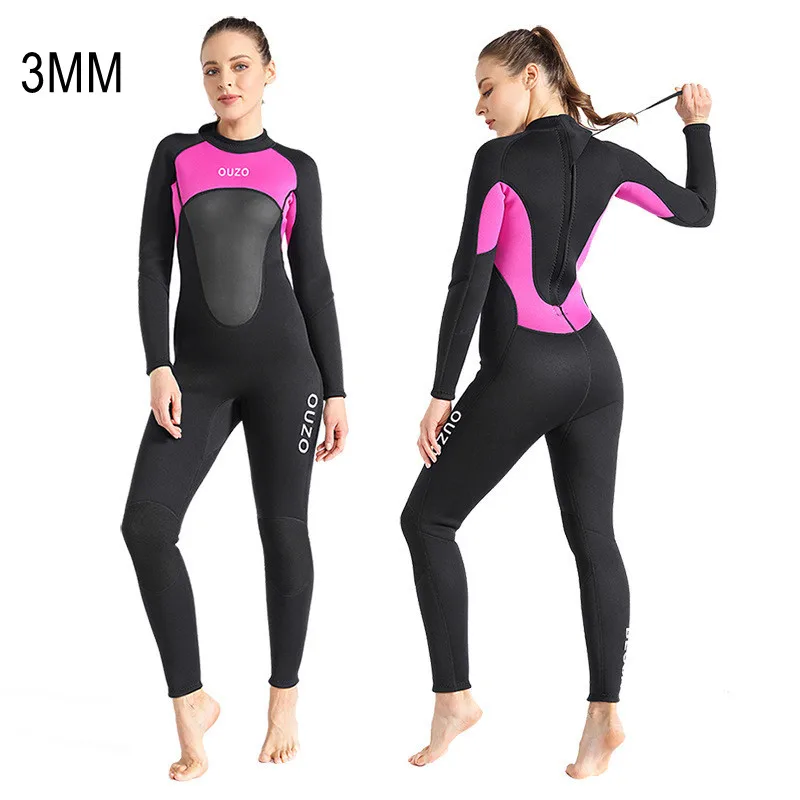 

Women 3MM Neoprene Submersible Keep Warm Waterproof Diving Suit Scuba One Piee Surfing Snorkeling Spearfishing Hunting WetSuit