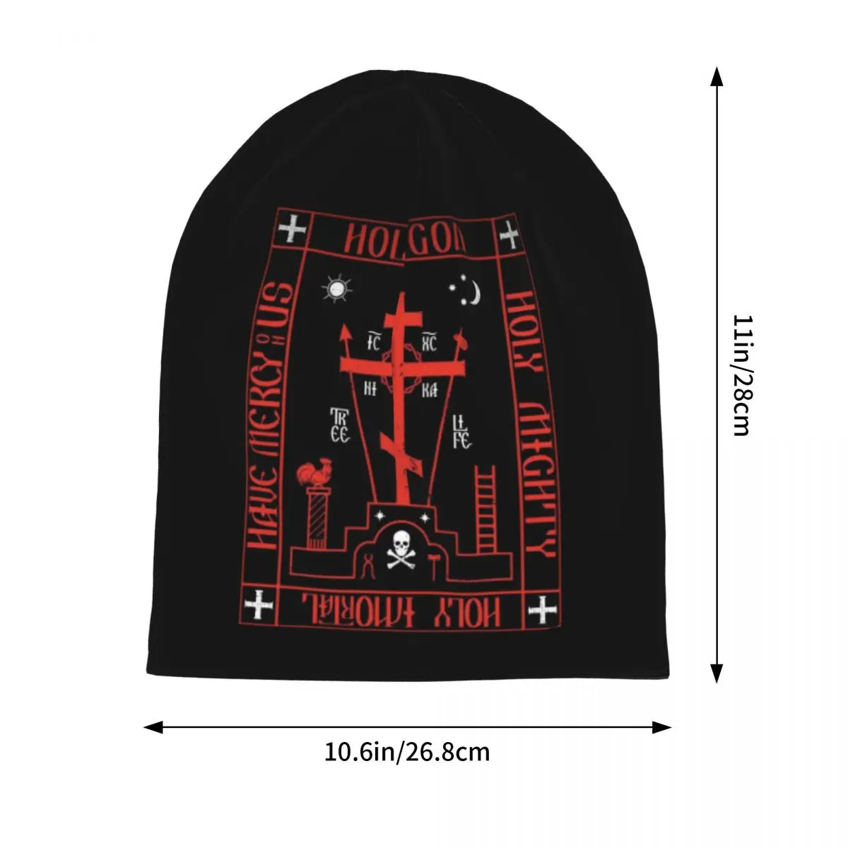 Calvary Cross Christian Orthodox Jesus Prayer  Adult Beanies Caps Knitted Bonnet Hat Fashion Autumn Winter Outdoor Skullies Hats