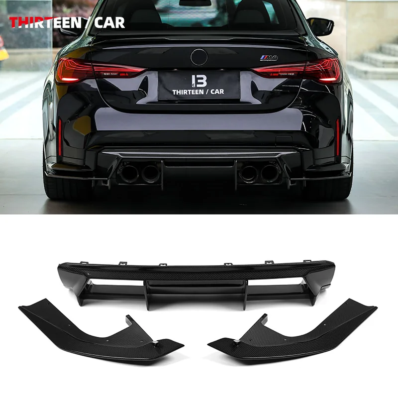 

FD Style Dry Carbon Fiber Upgrade Rear Diffuser Lip for BMW G82 G83 M4 Bumper Lip Rear Spoiler Splitter Auto Parts