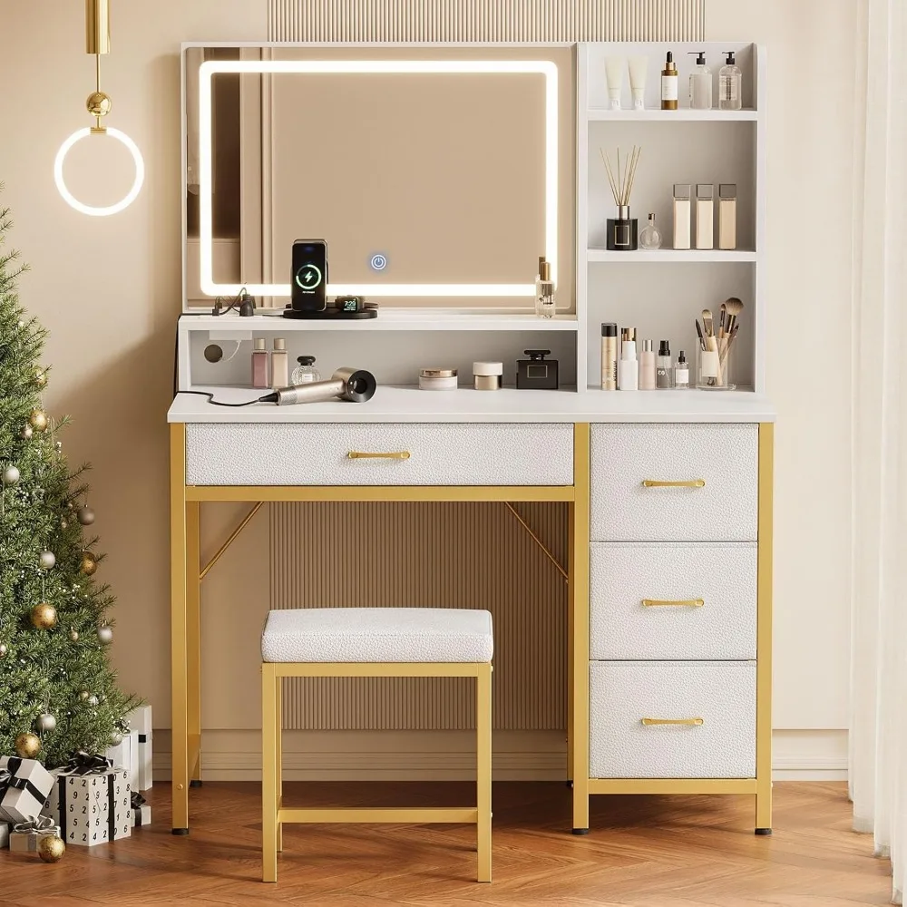 Vanity Desk With Mi… - image