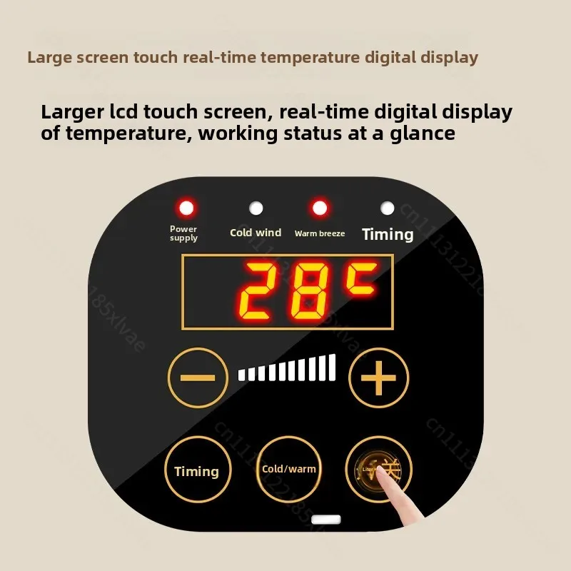 Wall Mount & Desktop Dual Use Electric Space Heater with Remote Control, Indoor Bathroom Home Heating Equipment