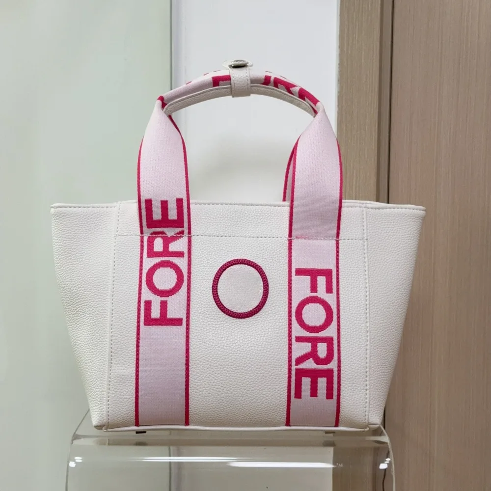 Women's Golf Tote Bag 2026 New Korean Style Handheld Shoulder Crossbody Large Capacity Waterproof Wear-Resistant Soft Portable