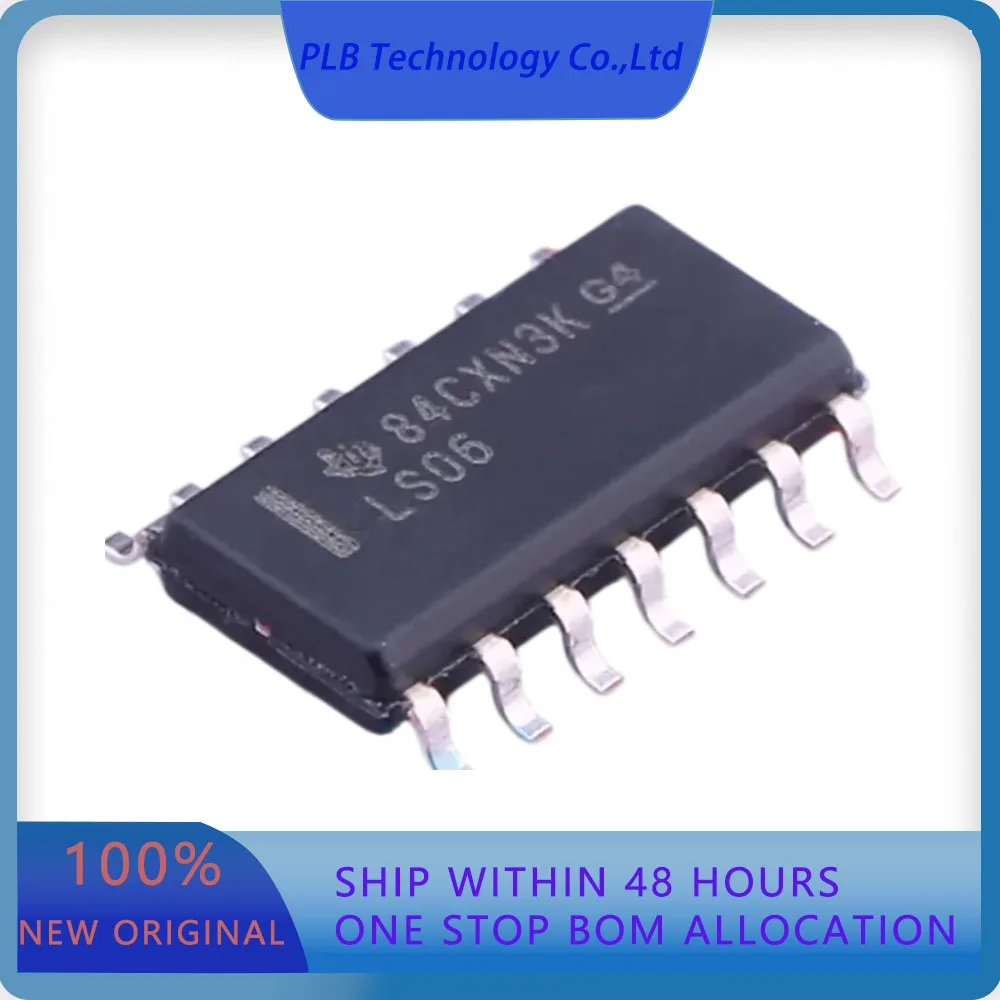 SN74LS06DR SN74LS06  6 20ns@5V15pF 4.75V~5.25V SOIC-14 Inverters Original Stock