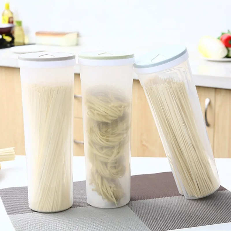 Noodles Sealed Can Kitchen Accessories Food Grade Plastic Kitchen Storage Organizer Quantitative Divided Can Storage Box